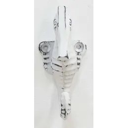 Patère en métal hippocampe 4.5 x 5 x 11 cm