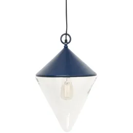 Suspension en métal et verre Bouée