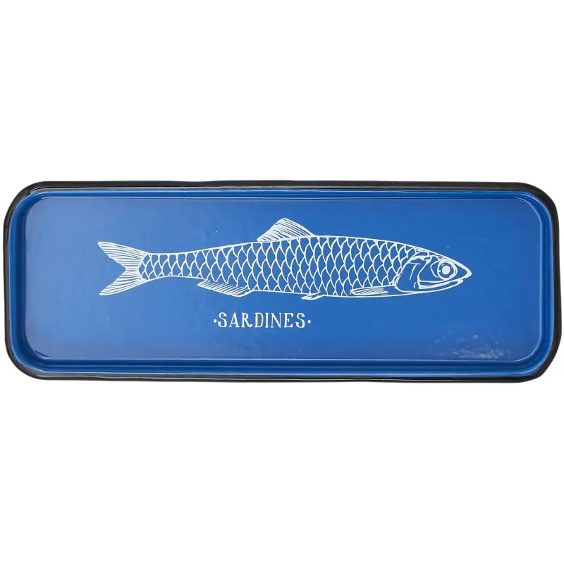 Plateau en métal Sardines 35 x 13 x 2 cm