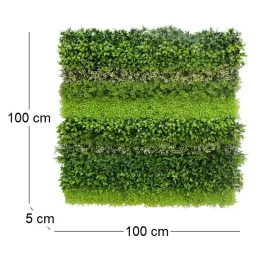 Mur végétal en plastique 1 m x 1 m