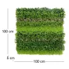 Mur végétal en plastique 1 m x 1 m