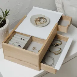 Boite à bijoux tiroir secret Stowit