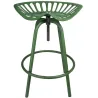Tabouret avec assise de tracteur en métal