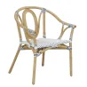 Fauteuil en rotin naturel et polyrésine Ona