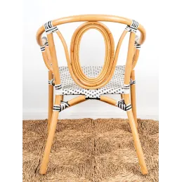 Fauteuil en rotin naturel et polyrésine Ona