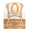 Fauteuil en rotin naturel et polyrésine Ona