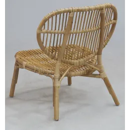 Fauteuil en rotin naturel Lazy