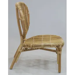 Fauteuil en rotin naturel Lazy
