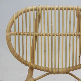 Fauteuil en rotin naturel Lazy
