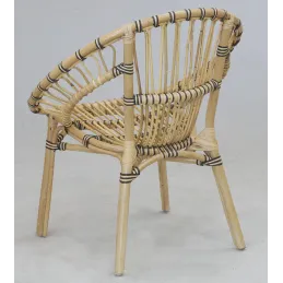 Fauteuil rond en rotin Jazz