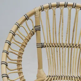 Fauteuil rond en rotin Jazz