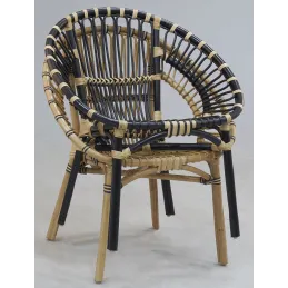 Fauteuil rond en rotin Jazz