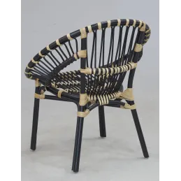 Fauteuil rond en rotin Jazz