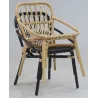 Chaise en rotin Backa