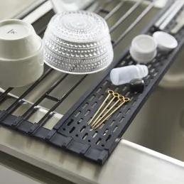 Egouttoir pliable en métal et silicone Drainer