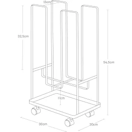 Etagère de rangement en métal spécial cartons Organizer