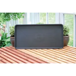 Plateau de jardin en polypropylène noir
