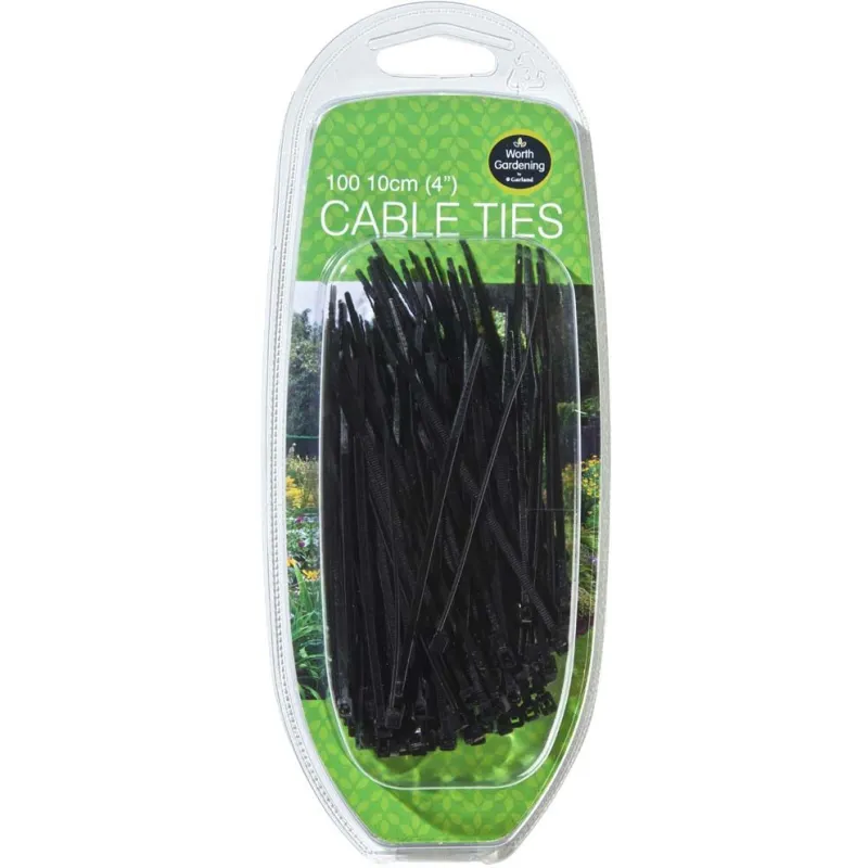 Lot de 100 colliers de serrage en nylon