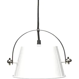 Suspension Indus en métal blanc