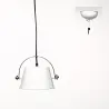 Suspension Indus en métal blanc