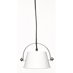 Suspension Indus en métal blanc