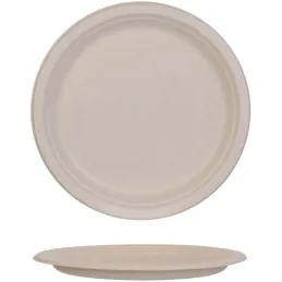 Set de 50 assiettes éco-responsables en blé 25 cm