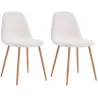 Chaise assise en tissu bouclette Freya (Lot de 2)