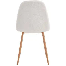 Chaise assise en tissu bouclette Freya (Lot de 2)