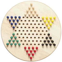 Jeu de dames chinoises en bois