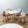 Table pour enfants avec pot à crayon intégré Monsieur Madame