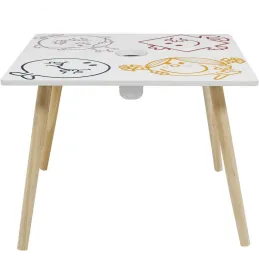 Table pour enfants avec pot à crayon intégré Monsieur Madame