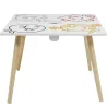 Table pour enfants avec pot à crayon intégré Monsieur Madame