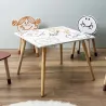 Table pour enfants avec pot à crayon intégré Monsieur Madame