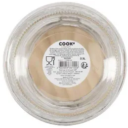 Bocal de conservation couvercle en bambou  (Lot de 2)