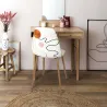 Chaise pieds imitation bois Poésie (Lot de 2)