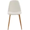 Chaise pieds imitation bois Poésie (Lot de 2)