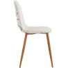 Chaise pieds imitation bois Poésie (Lot de 2)