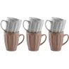 Mug vintage en grès 340 ml  Terrazzo (Lot de 6)