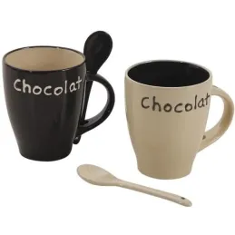 Mug à chocolat en grès (Lot de 6)