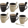 Mug à chocolat en grès (Lot de 6)