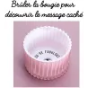 Bougie parfumée message caché 6 cm