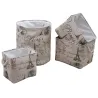 Panier à linge Paris avec corbeilles en jute (Lot de 4)