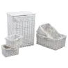 Panier à linge avec corbeilles (Lot de 5)