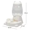 Distributeur d'eau et croquettes pour animaux