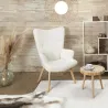 Fauteuil patchwork blanc Helsinki