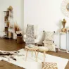 Fauteuil patchwork blanc Helsinki