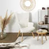Fauteuil patchwork blanc Helsinki