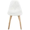 Chaise scandinave patchwork blanc