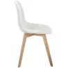 Chaise scandinave patchwork blanc