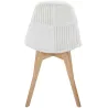 Chaise scandinave patchwork blanc